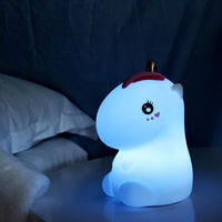 Unicorn Touch Rechargeable Colour Changing Silicone Lamp (Pink) - Kalesh Monk
