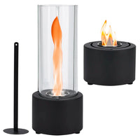 Spiral Tabletop Fireplace Lamp