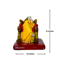 Guruji Swaroop Murti Resin Handmade sculpture Idol ( Yellow )