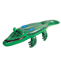 Inflatable Crocodile Pool Float Ride-on Crocodile-shaped Floating Bed With Handle Great For Pool Party. - Kalesh Monk