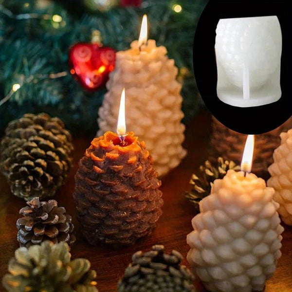 Pine Cone Candle - Pack of 3