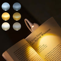 Reading Light Book Lamp for Bed, Book Reading Lover Gifts for Women Men, Clip on LED Book Light Rechargeable USB Portable 3 Color Temperatures Stepless Dimming Light .