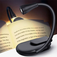 Reading Light Book Lamp for Bed, Book Reading Lover Gifts for Women Men, Clip on LED Book Light Rechargeable USB Portable 3 Color Temperatures Stepless Dimming Light .