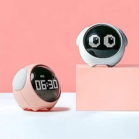 Emoji Alarm Clock Night Light Lamp Dual Alarm Setting, Adjustable Brightness Digital Clock - Kalesh Monk