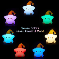 Creative Star Night Light Cartoon Soft Lamp Children Bedroom Bedside Night Light Cute Child Graduation Gifts Home Decoration