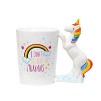 Unicorn Mug 3D Creative Art Coffee Mug Ceramic Milk Cups Travel Mug with Unicorn Handle