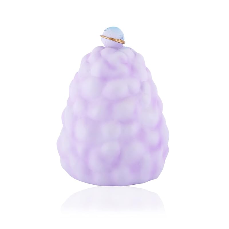 Stellar LED Night Lamp Resin Night Light Boy Statue for Kids Battery Powered Night Light Cute Bedside Lamp Resin Night Light Rechargeable Table Lamp for Kids Bedroom, Home decor, Office, Showcase (Purple) - Kalesh Monk