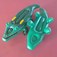 Inflatable Crocodile Pool Float Ride-on Crocodile-shaped Floating Bed With Handle Great For Pool Party. - Kalesh Monk