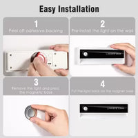 3Pcs Linkage Sensor Night Light, LED Motion Sensor Lights Night Lamp (5 cm, White) - Kalesh Monk