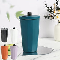 Stainless Steel Tumbler with Lid Cup Straw Coffee Mug Cold Insulated Heat Resistant Tumbler Stylish - Kalesh Monk