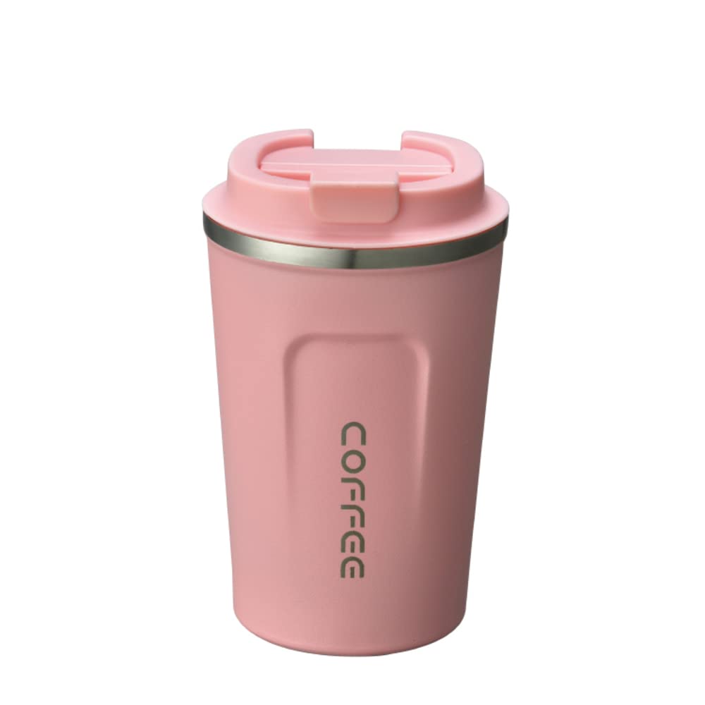 Temperature Display Indicator Sipper Vacuum Insulated Stainless Steel Tea Coffee Mug Thermos Flask Travel Mug - Tumbler with Flip Lid Mesh Filter Hot & Cold for 3 Hours - Kalesh Monk