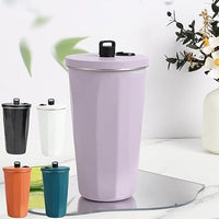 Stainless Steel Tumbler with Lid Cup Straw Coffee Mug Cold Insulated Heat Resistant Tumbler Stylish - Kalesh Monk