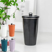Stainless Steel Tumbler with Lid Cup Straw Coffee Mug Cold Insulated Heat Resistant Tumbler Stylish - Kalesh Monk