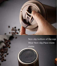 Double Wall Vacuum Insulated Travel Stainless Steel Tea Coffee Flask Thermos Mug Tumbler with Flip Lid Mesh Strainer Hot and Cold for 6 Hours