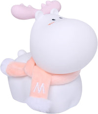 LED Night Light for Kids, Adorable Little Deer Silicone Night Light, USB Charging Colorful Night Lamp for Bedroom Baby Room Pink - Kalesh Monk