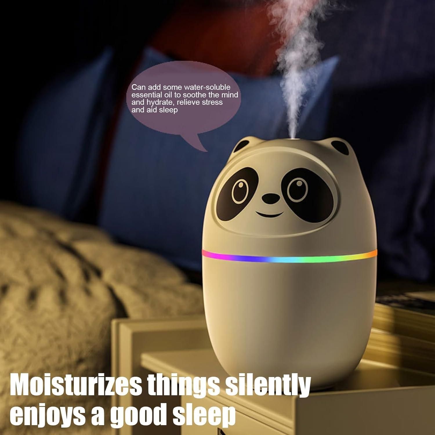 Mini Cute Panda Cool Mist Humidifier for Room Moisture - Kalesh Monk