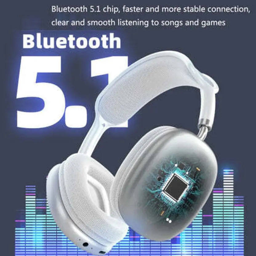 _P9 Wireless Over-Ear Bluetooth Headset Set New Standards in Audio Brilliance Bluetooth - Kalesh Monk