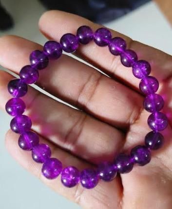 Stretchable Handmade Natural Crystal Stone Bracelet(Pack Of 2) - Kalesh Monk