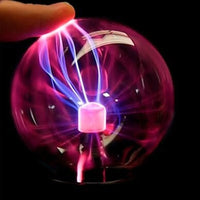 Electric Plasma Ball Lamp – Touch & Sound Activated Lightning Sphere | Fun Science Party Light for Room Decor, Gaming Setup & Gifts