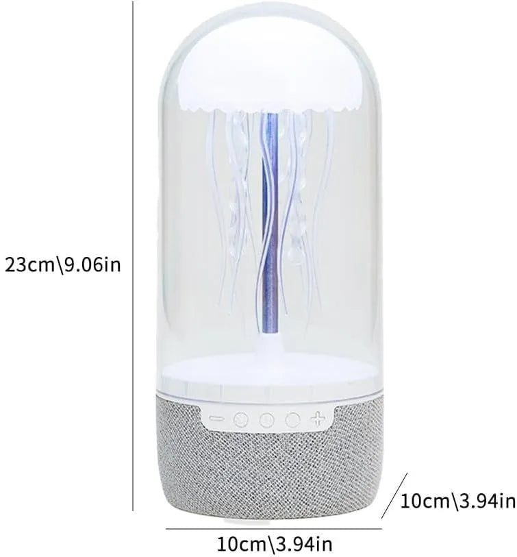 Jellyfish Bluetooth Speaker – LED Water Lamp with Built-In Sound System | 360° Color Show Audio Device for Parties, Bedroom & Mood Lighting