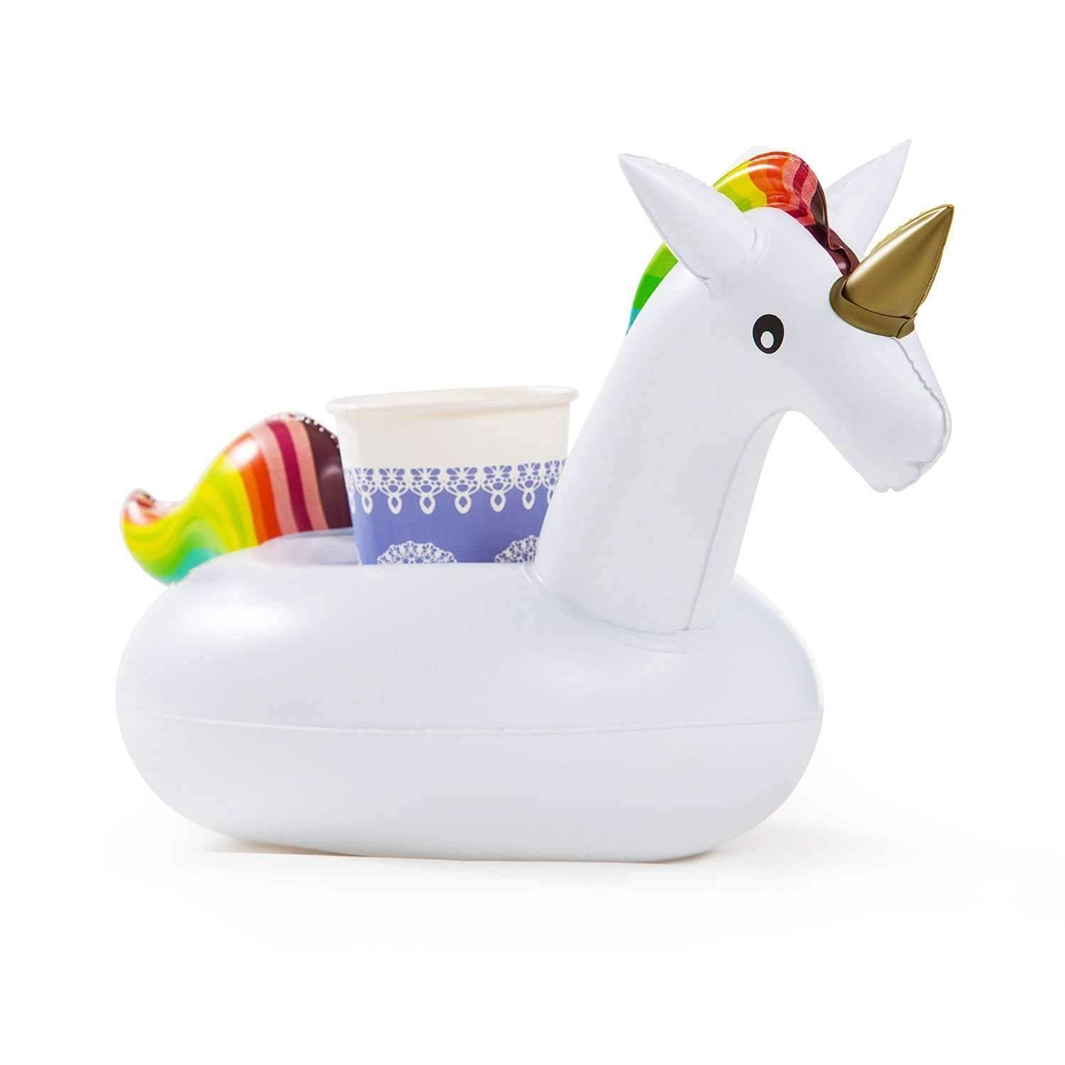 Water Pool Fun Inflatable Unicorn Drink Holder - Kalesh Monk