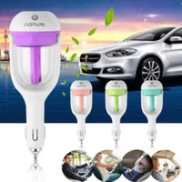 Car Humidifier – USB Mini Cool Mist Diffuser with LED Light | Portable Aroma Air Purifier for Car, Office & Travel
