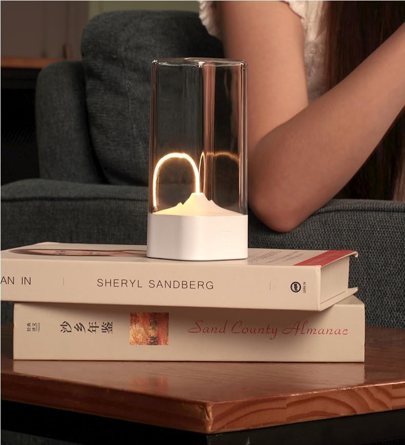 Magnetic Night Light Creative Gift Bedroom Atmosphere 1 Mini Touch Desk Lamp USB Charging Gray