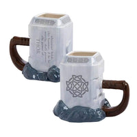 3D Ceramic Thor Hammer Mug Avenger Tea Mugs 1-Piece, Grey (500 ml)