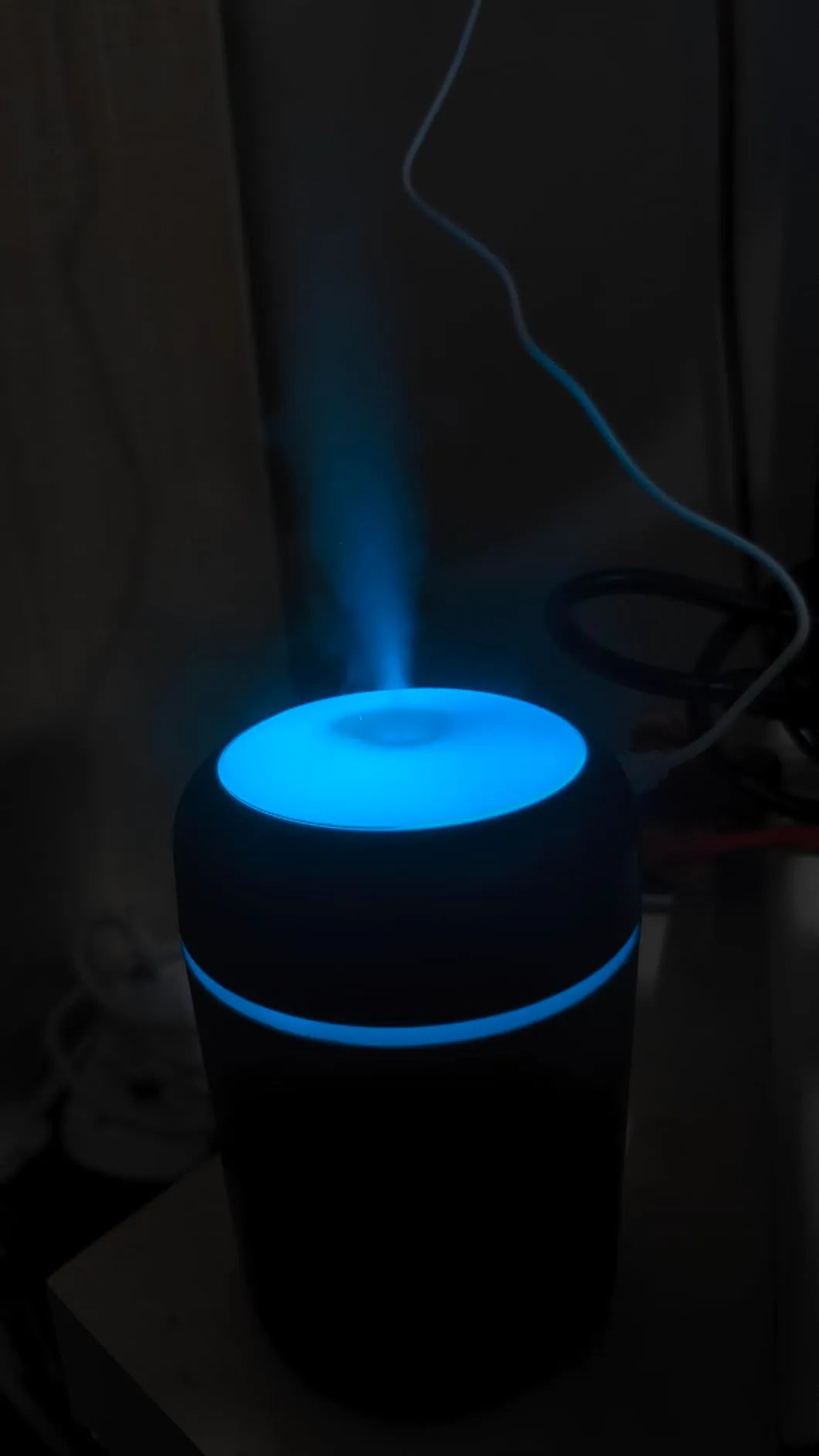 Colorful Mini Humidifier – USB Portable Cool Mist Diffuser with LED Mood Light | Compact Aroma Air Purifier for Bedroom, Car & Desk