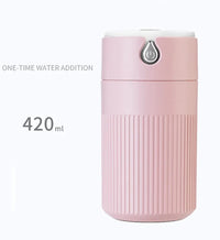 Cool Leaf Humidifier – 420ml Aroma Diffuser with LED Light | USB Portable Essential Oil Diffuser & Cool Mist Purifier for Bedroom & Home