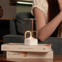 Magnetic Night Light Creative Gift Bedroom Atmosphere 1 Mini Touch Desk Lamp USB Charging Gray