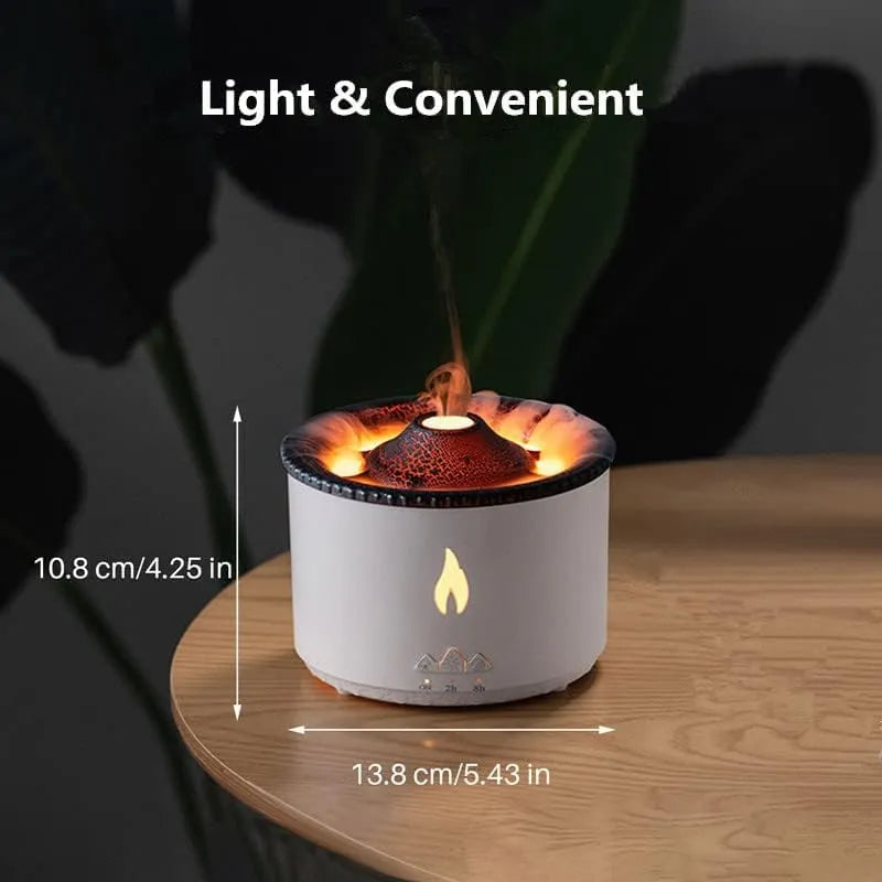 Volcano LED Humidifier – Aromatherapy Diffuser with Lava Effect | Cool Mist Air Purifier & Night Light for Home, Office & Bedroom