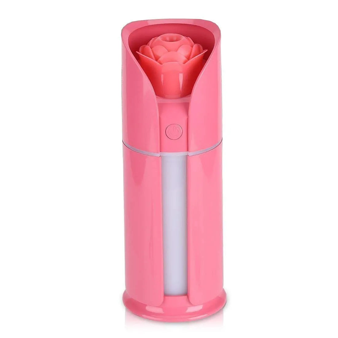 Rose Flower Humidifier – USB Cool Mist Aroma Diffuser with LED Light | Romantic Air Purifier for Bedroom, Office & Gifting