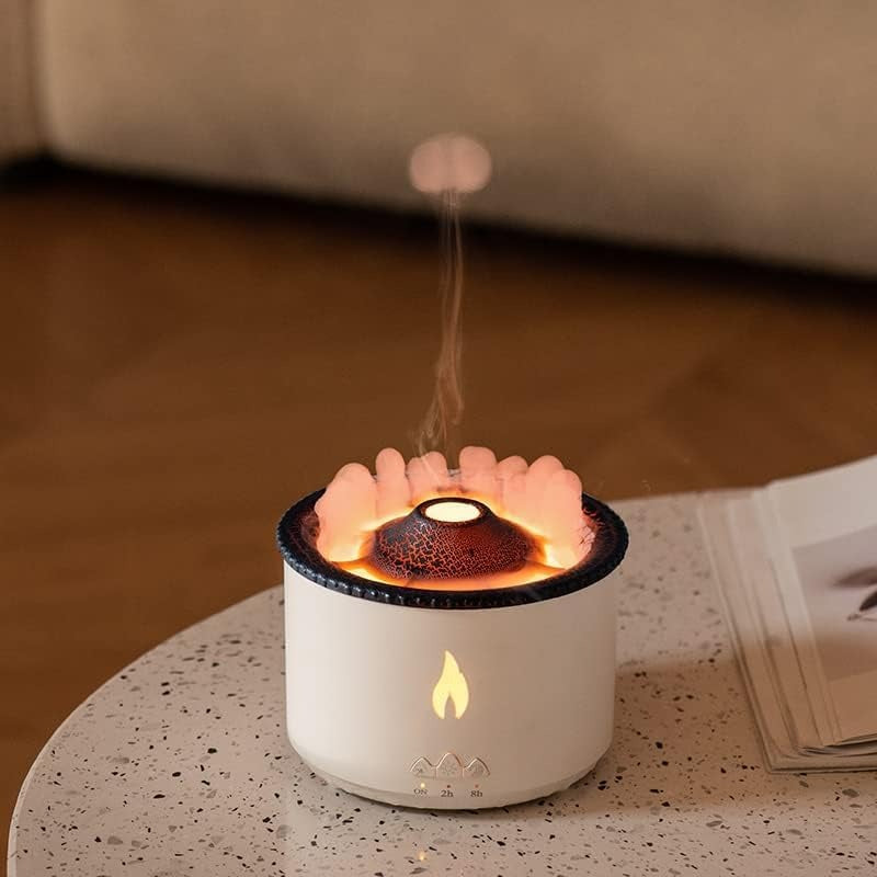 Volcano LED Humidifier – Aromatherapy Diffuser with Lava Effect | Cool Mist Air Purifier & Night Light for Home, Office & Bedroom