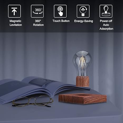 Magnetic Levitating Light Bulb Lamp