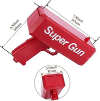 Supreme Style Money Gun – Cash Blaster Toy with Fake Dollar Bills | Ultimate Party Prop for Weddings, Birthdays, Bachelor Nights & Celebrations