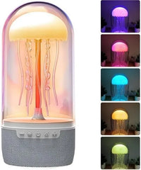 Jellyfish Bluetooth Speaker – LED Water Lamp with Built-In Sound System | 360° Color Show Audio Device for Parties, Bedroom & Mood Lighting