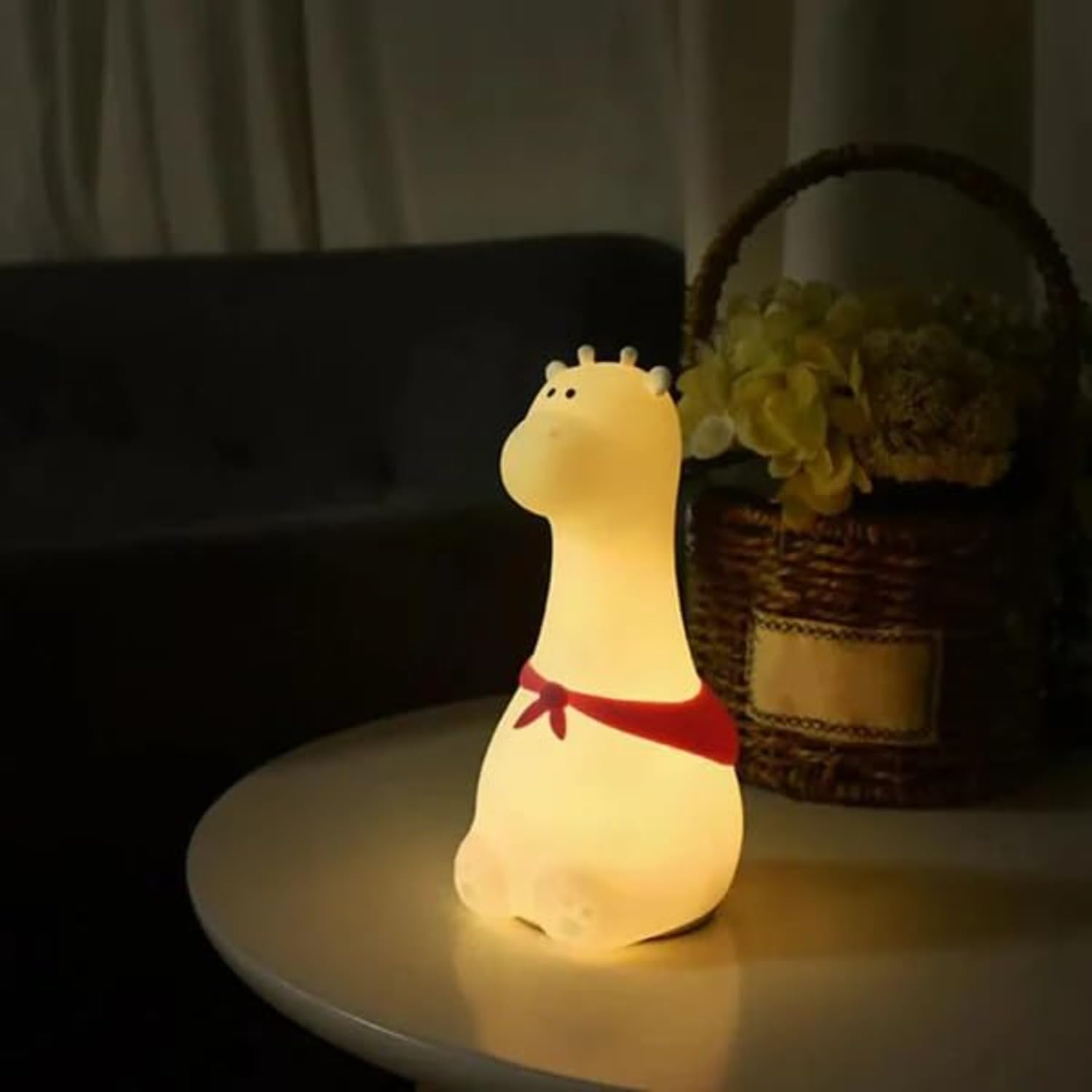 Cute Giraffe Animal Silicone Led Lamp For Baby Room Decor For Kids Room - Kalesh Monk