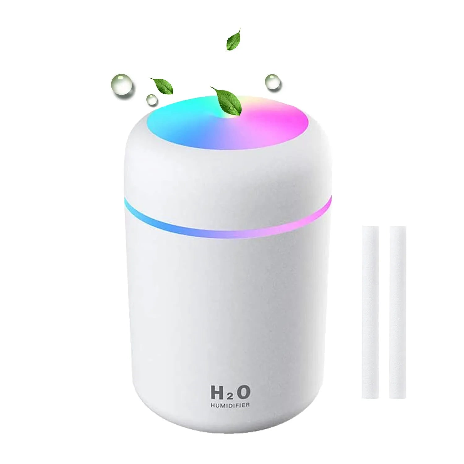 Colorful Mini Humidifier – USB Portable Cool Mist Diffuser with LED Mood Light | Compact Aroma Air Purifier for Bedroom, Car & Desk