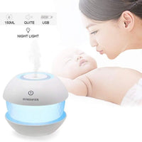 Diamond Humidifier – USB Cool Mist Aroma Diffuser with LED Light | Elegant Crystal-Style Air Purifier for Bedroom, Office & Gifting