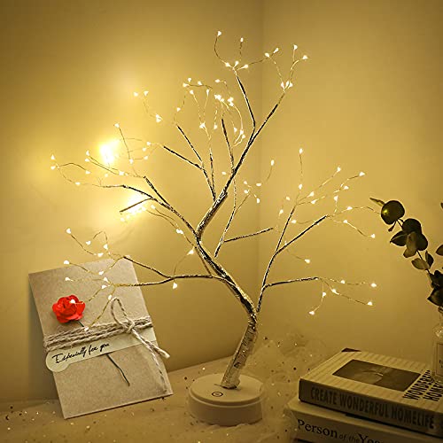 Tabletop Bonsai Tree Light LED Lights Battery/USB Operated Tree Lamp