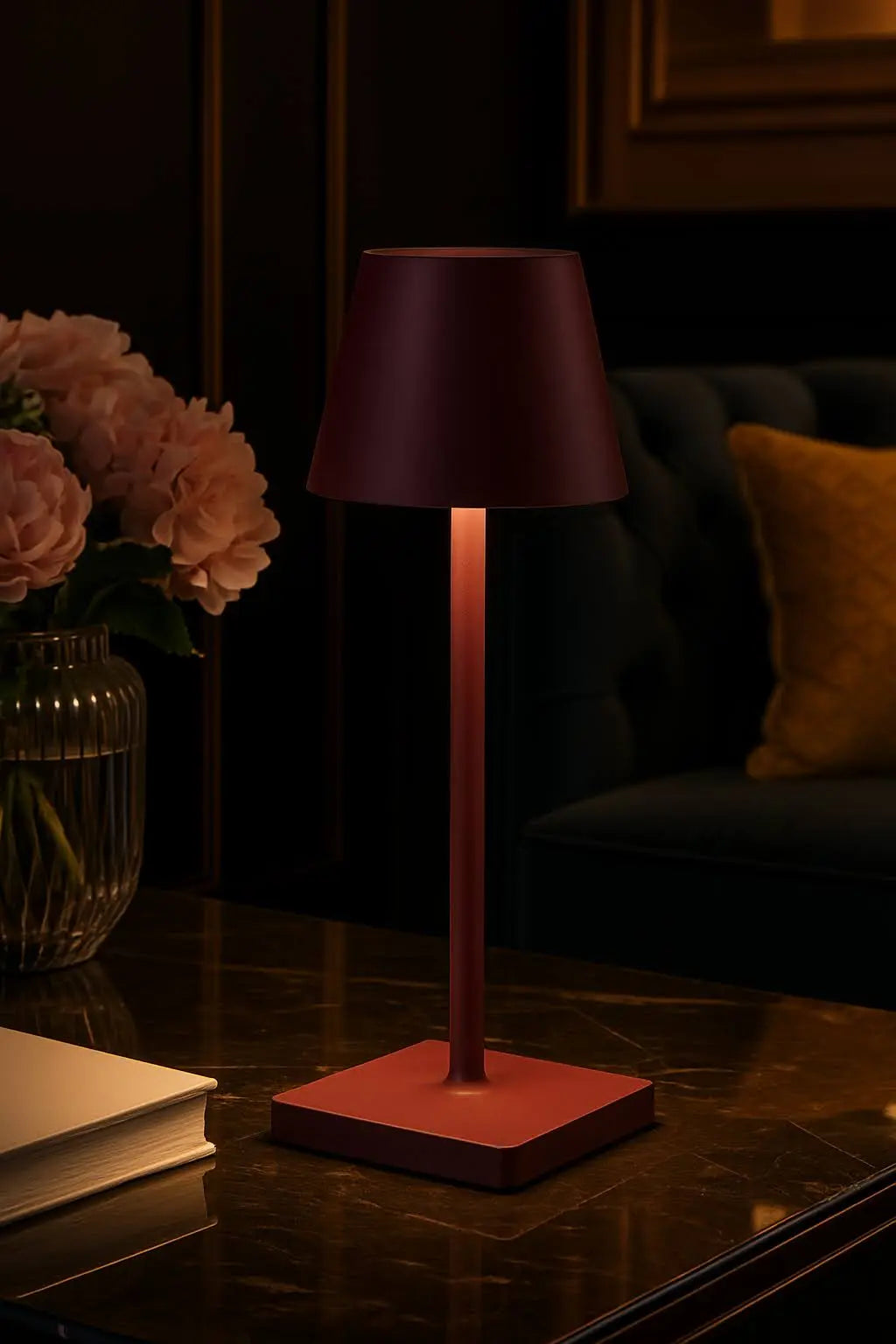 Rechargeable LED Touch Lamp for Desk & Bedside | Wireless Dimmable Table Light | Minimalist Home & Office Decor - Kalesh Monk