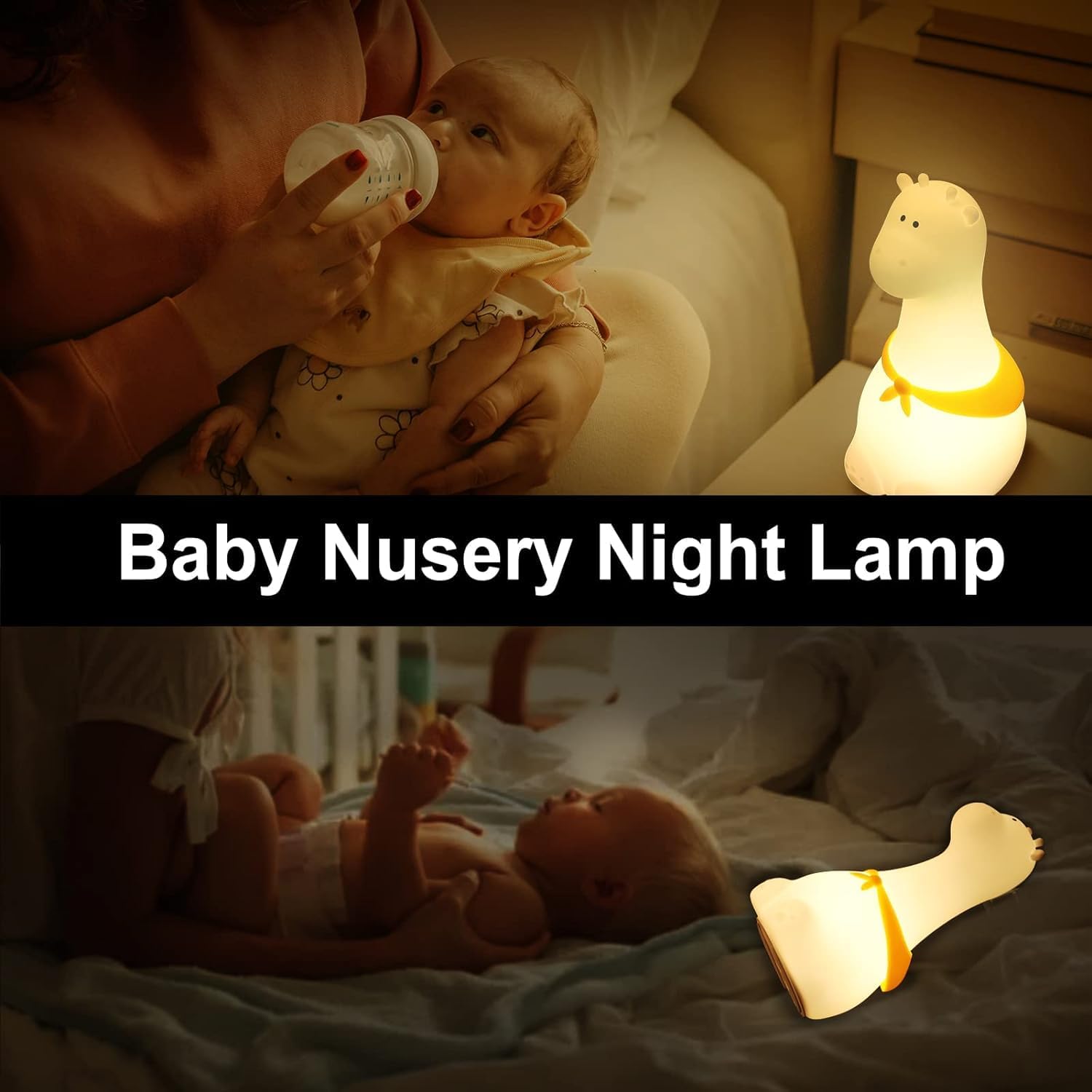 Cute Giraffe Animal Silicone Led Lamp For Baby Room Decor For Kids Room - Kalesh Monk
