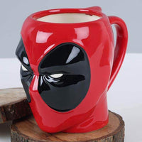 3D Ceramic Birthday Gift Item Dead Pool Mug with Keychain Coffee Mug Tea Cup 400 ml - Kalesh Monk