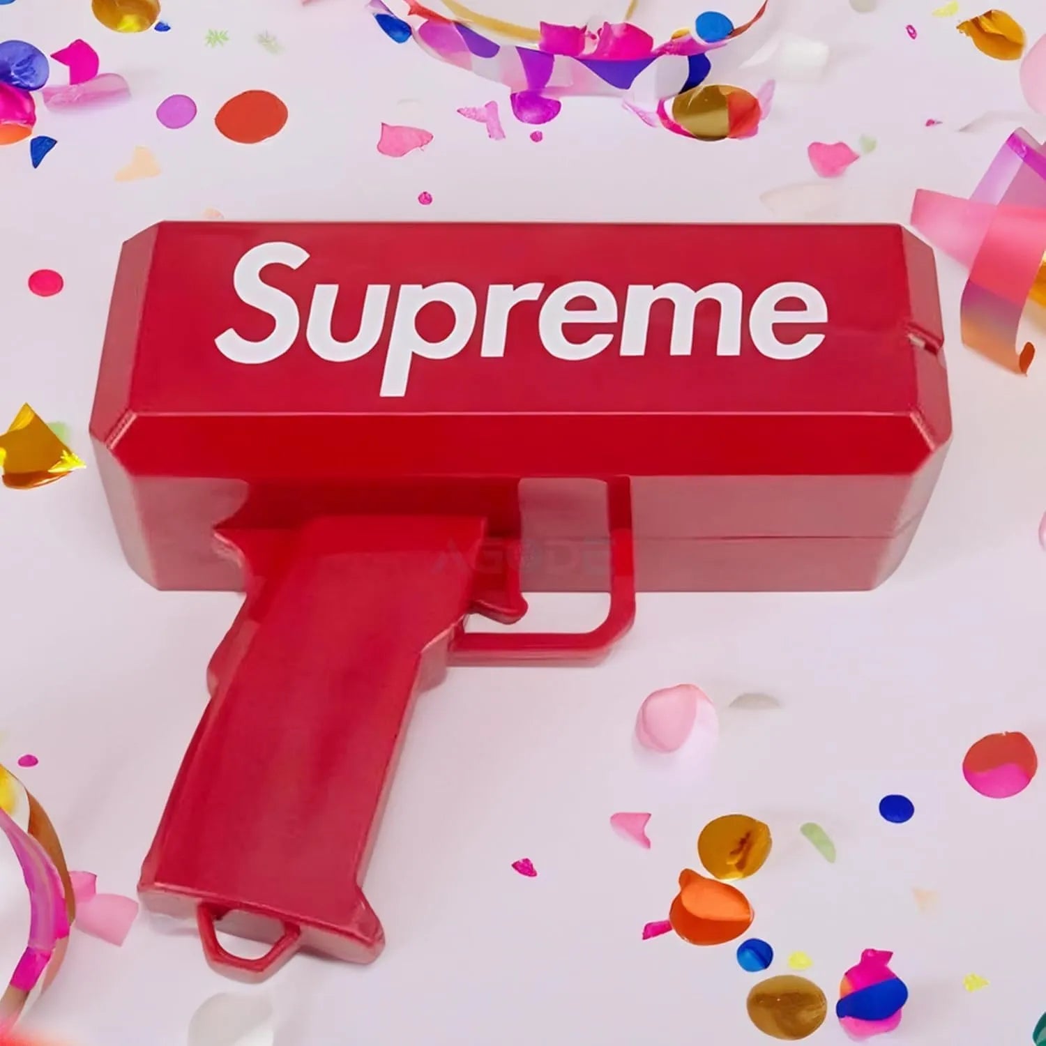 Supreme Style Money Gun – Cash Blaster Toy with Fake Dollar Bills | Ultimate Party Prop for Weddings, Birthdays, Bachelor Nights & Celebrations