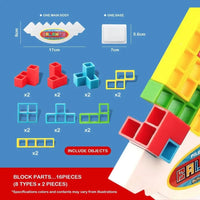 Tetra Tower Balance Game – Wobbly Block Stacking Challenge for Party Nights | Fun Skill Game for Adults, Kids & Family Game Nights