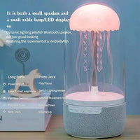 Jellyfish Bluetooth Speaker – LED Water Lamp with Built-In Sound System | 360° Color Show Audio Device for Parties, Bedroom & Mood Lighting