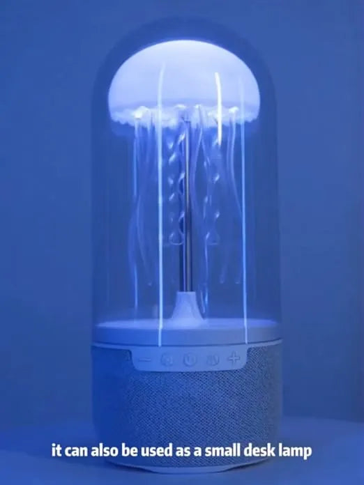 Jellyfish Bluetooth Speaker – LED Water Lamp with Built-In Sound System | 360° Color Show Audio Device for Parties, Bedroom & Mood Lighting