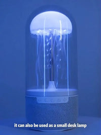 Jellyfish Bluetooth Speaker – LED Water Lamp with Built-In Sound System | 360° Color Show Audio Device for Parties, Bedroom & Mood Lighting