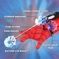 Spider Web Shooter Toy for Kids – Wrist Launcher Roleplay Kit with Glove & Dart Refills | Party Costume & Cosplay Prop for Boys & Girls